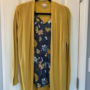 Cardigan and Tank Set